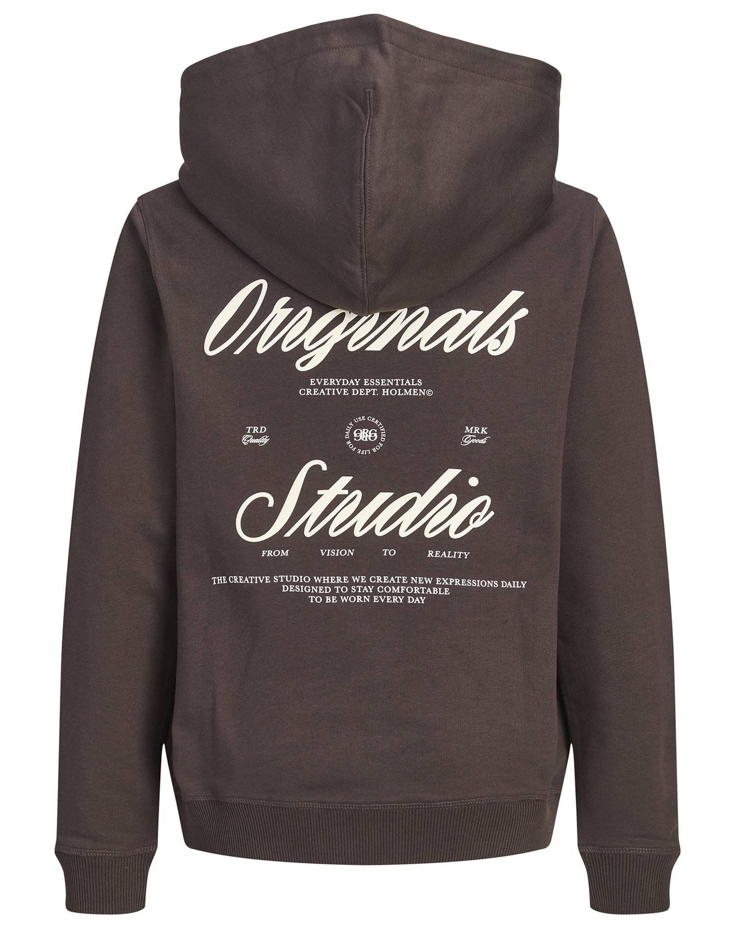 Jack & Jones Junior - JORNorrebro Typo Back Sweat Hoodie - Java
